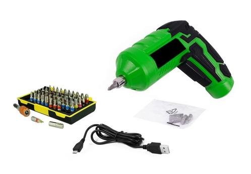 Set van schroef- en boormachine op USB plus grote set bits, Doe-het-zelf en Verbouw, Gereedschap | Handgereedschap, Nieuw, Ophalen of Verzenden