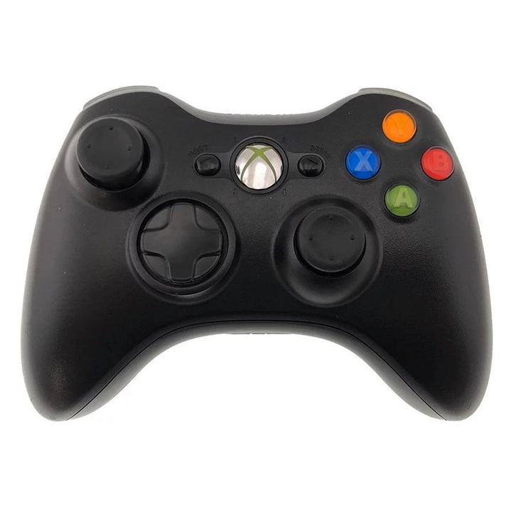Microsoft Xbox 360 Controller - Zwart, Spelcomputers en Games, Spelcomputers | Xbox | Accessoires, Zo goed als nieuw, Verzenden