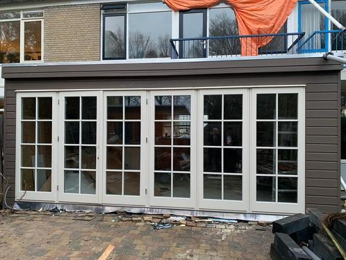 Kom nu langs! - Ruime voorraad dubbele deuren &amp; raamkozijnen, Doe-het-zelf en Verbouw, Kozijnen en Schuifpuien, Nieuw, Inclusief glas
