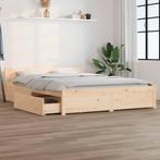 vidaXL Bedframe met lades 160x200 cm, Huis en Inrichting, Slaapkamer | Bedden, Bruin, Verzenden, 200 cm, 160 cm