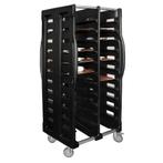 GGM Gastro | Dienbladenwagen - dubbel - voor 24 dienbladen |, Verzenden