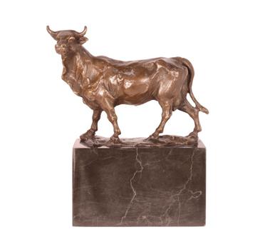 BRONZEN BEELD VAN EEN STIER (Beeldjes - Decoratie) beschikbaar voor biedingen