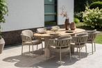 Calma Estate dining tuinset 240x105xH75 cm 7 delig latte, Tuin en Terras, Ophalen of Verzenden, Nieuw