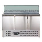 Combisteel Pizzawerkbank 444L Met 3 Deuren (1/1 GN) | Boven, Ophalen of Verzenden, Nieuw