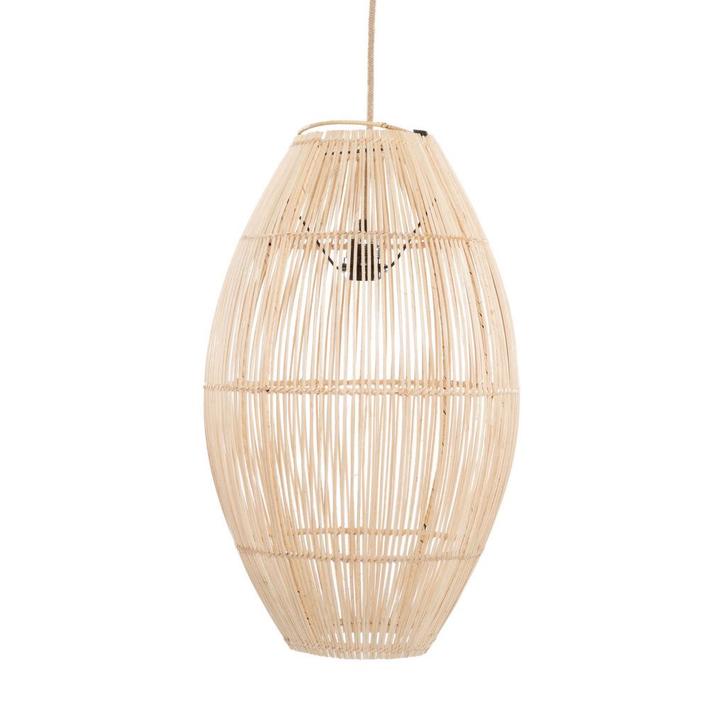 De Zuri Hanglamp - Naturel - L, Huis en Inrichting, Lampen | Overige, Nieuw, Verzenden