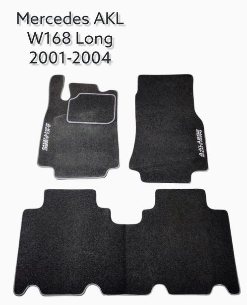 Mercedes A-kl W168 Long 2001-2004 Velour grafiet automatten, Auto diversen, Automatten, Nieuw