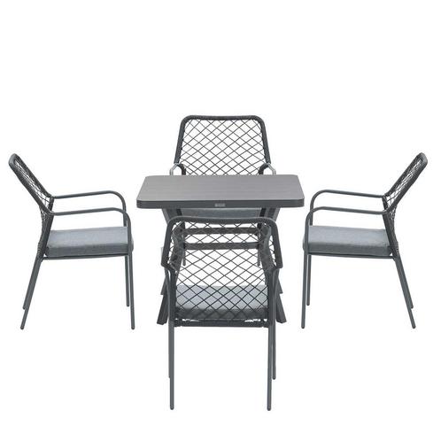 Garden Impressions Ross tuinset 5-delig zwart - Mina, Tuin en Terras, Tuinsets en Loungesets, Verzenden