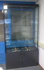 Glazenvitrine met 6 glazen schappen B120 x D40 x H221cm,, Huis en Inrichting, Kasten | Vitrinekasten, Gebruikt