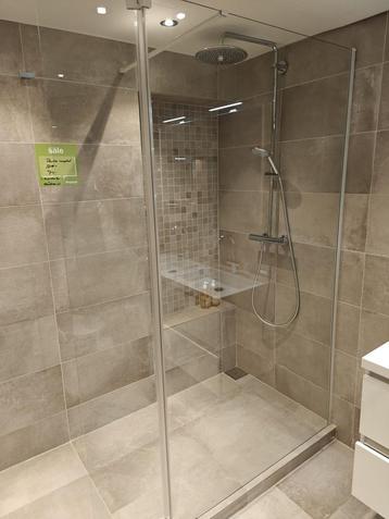 Showmodel inloopdouche 120+30cm met klapbaar zijdeel  - 0027 beschikbaar voor biedingen