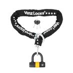 VINZ Trivor Motorslot / Schijfremslot met ketting / Bootslot, Motoren, Accessoires | Sloten, Verzenden, Nieuw