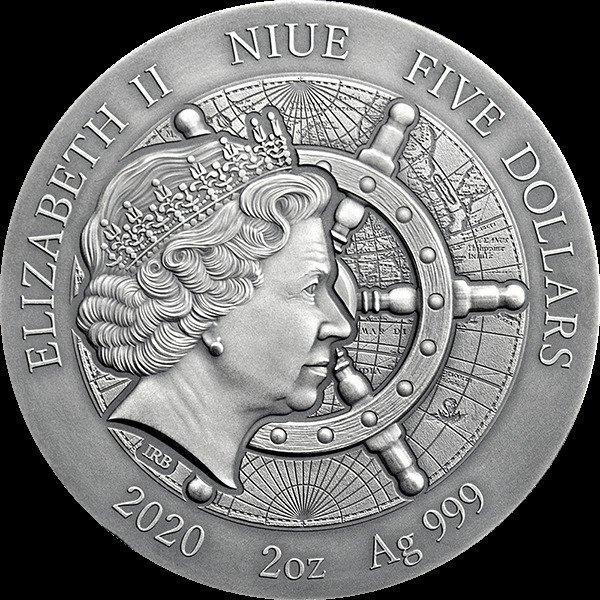 Niue. 5 Dollars 2020 Titanic Grand Shipwrecks in a History, Postzegels en Munten, Munten | Europa | Niet-Euromunten