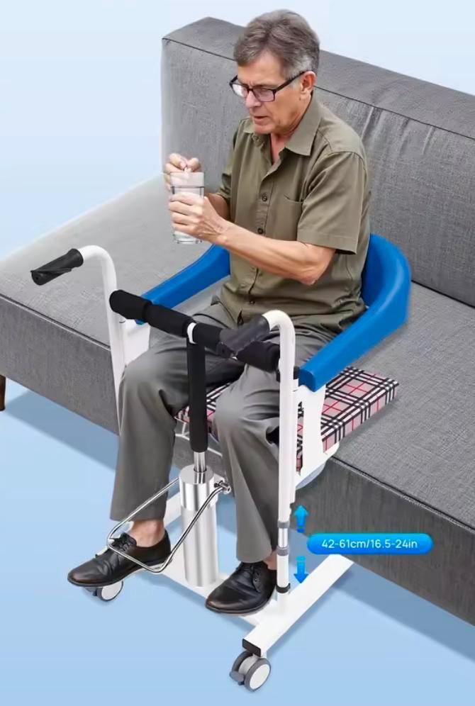 Hydraulische Transferstoel – Zorgstoel voor ouderen en senio, Huis en Inrichting, Stoelen, Nieuw, Verzenden
