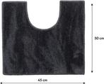 Sealskin Doux Toiletmat 45x50 cm Polyester -  Donkergrijs, Huis en Inrichting, Ophalen of Verzenden, Nieuw