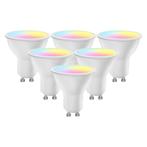 Set 6x GU10 Smart LED lamp 5Watt RGBW WIFI, Ophalen of Verzenden, Nieuw