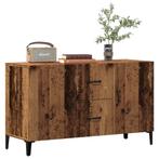 vidaXL Dressoir 100x36x60 cm bewerkt hout oud houtkleurig, Huis en Inrichting, Kasten | Dressoirs, 100 tot 150 cm, Verzenden, Nieuw