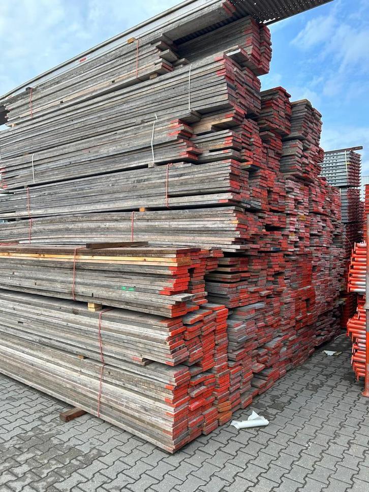Steigerhout - steigerplanken verschillende lengtes, Doe-het-zelf en Verbouw, Hout en Planken, 300 cm of meer, Plank, Gebruikt