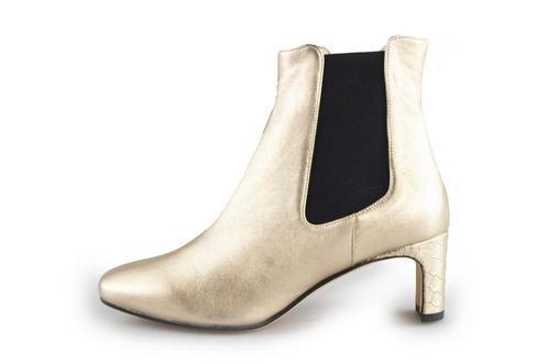 Fred de La Bretoniere Enkellaarzen in maat 37 Goud | 10%, Kleding | Dames, Schoenen, Overige kleuren, Zo goed als nieuw, Lage of Enkellaarzen
