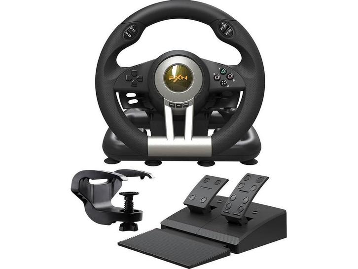 PXN V3 Pro - Race Stuur met Pedalen - 180 graden rotatie -, Spelcomputers en Games, Spelcomputers | Overige Accessoires, Zo goed als nieuw