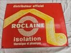 Oud reclamebord van geëmailleerde staalplaat – ROCLAINE –, Antiek en Kunst