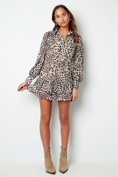 Luipaard discount print jurk