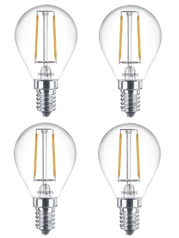 4 stuks Philips LED kogellamp E14 2W 250lm 2700K Helder N... beschikbaar voor biedingen