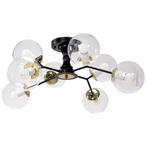 TooLight Plafondlamp - Glazen bollen - 8 lichtpunten - Zw..., Ophalen of Verzenden, Nieuw