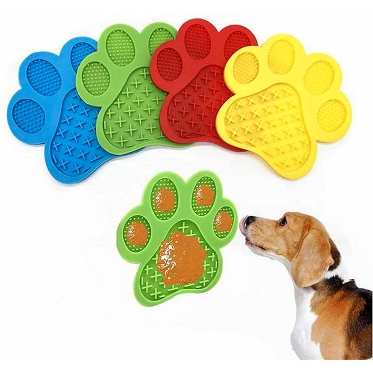 Likmat voor de hond in de vorm van een honden poot, Dieren en Toebehoren, Honden-accessoires, Nieuw, Verzenden