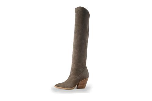 Sacha Laarzen in maat 38 Grijs | 10% extra korting, Kleding | Dames, Schoenen, Grijs, Zo goed als nieuw, Hoge laarzen, Verzenden