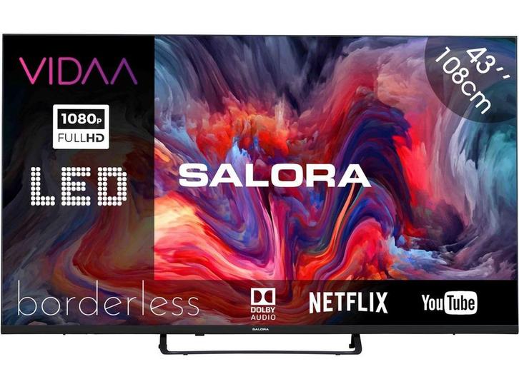 Salora FOD43FV - 43 Inch - Smart TV - Full HD - 2023 - VIDAA, Audio, Tv en Foto, Televisies, Nieuw, Verzenden