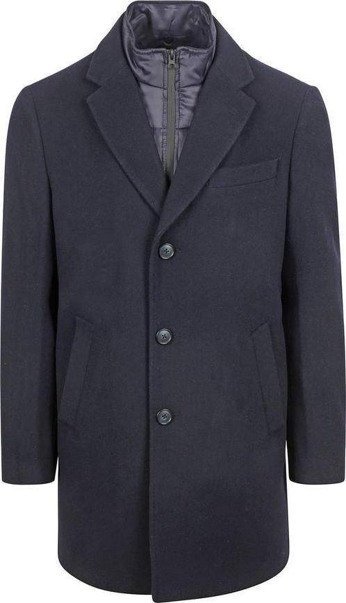 Suitable Coat Wol Twill Navy maat 54 Heren, Kleding | Heren, Jassen | Winter, Blauw, Nieuw, Maat 52/54 (L), Verzenden