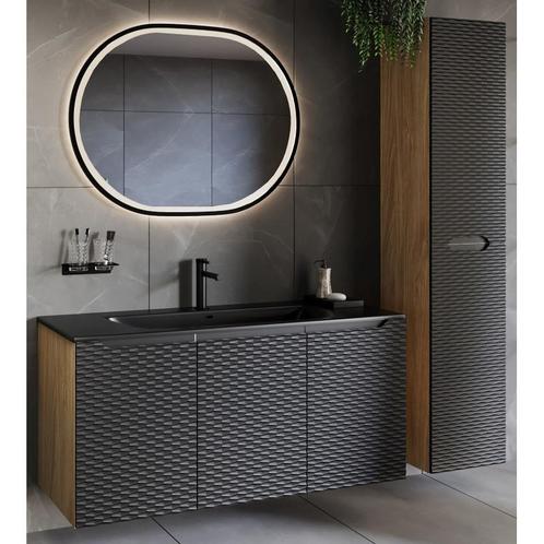 Badkamermeubel Torvina Zwart 120CM (Badkamermeubels), Huis en Inrichting, Badkamer | Badkamermeubels, Nieuw, Ophalen of Verzenden