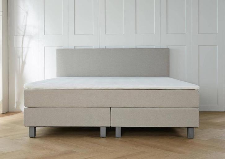 ACTIE! Boxspring Florence 160 200 Beige, Huis en Inrichting, Slaapkamer | Boxsprings, 160 cm, 200 cm, Beige, Tweepersoons, Nieuw