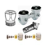 Set haaks 16mm Alu/Pex - handwiel - insert - Softline 6, Doe-het-zelf en Verbouw, Verwarming en Radiatoren, Verzenden, Nieuw