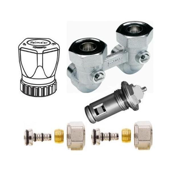 Set haaks 16mm Alu/Pex - handwiel - insert - Softline 6, Doe-het-zelf en Verbouw, Verwarming en Radiatoren, Verzenden