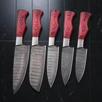 Keukenmes - Chefs knife - Handgemaakt gevouwen staal,