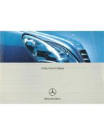2003 MERCEDES BENZ S KLASSE INSTRUCTIEBOEKJE ENGELS, Auto diversen, Handleidingen en Instructieboekjes