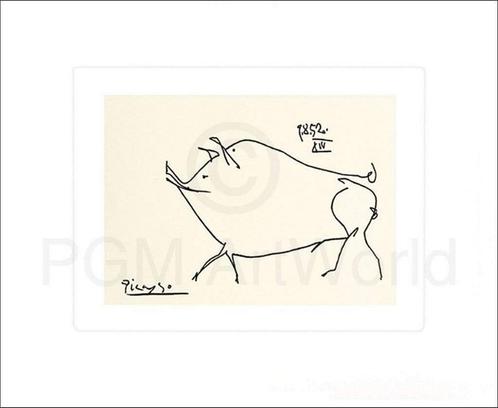 Kunstdruk Pablo Picasso - Le petit cochon 60x50cm, Huis en Inrichting, Woonaccessoires | Schilderijen, Tekeningen en Foto's, Nieuw