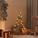 vidaXL Kerstdecoratie kerstboom 60 cm metaal zwart, Verzenden, Nieuw