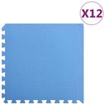 vidaXL Vloermatten 12 st 4,32  EVA-schuim blauw, Sport en Fitness, Fitnessmaterialen, Verzenden, Nieuw