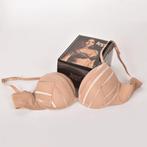 Push-up beha i BRONZE kleur, satijn en tule, dunne bandjes