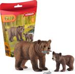 Schleich Wild Life - Vrouwelijke Grizzlybeer Met, Kinderen en Baby's, Speelgoed | Overig, Ophalen of Verzenden, Nieuw