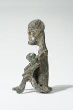 Een bronzen beeld - Baule - Ivoorkust (Zonder Minimumprijs), Antiek en Kunst, Kunst | Niet-Westerse kunst