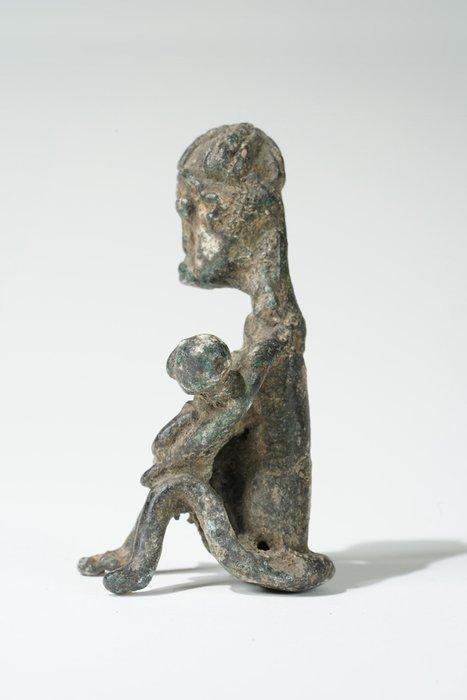 Een bronzen beeld - Baule - Ivoorkust (Zonder Minimumprijs), Antiek en Kunst, Kunst | Niet-Westerse kunst