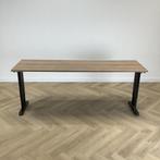 standaard verstelbaar bureau 200x60 cm, havanna - zwart, Huis en Inrichting, Bureaus, Ophalen of Verzenden, In hoogte verstelbaar