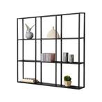 Wandrek Jelsa 100x18x110 cm zwart, Huis en Inrichting, Woonaccessoires | Wandplanken en Boekenplanken, Verzenden, Nieuw