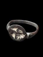 Oud-Romeins, Republiek Rare Fox Seal  Ring  (Zonder