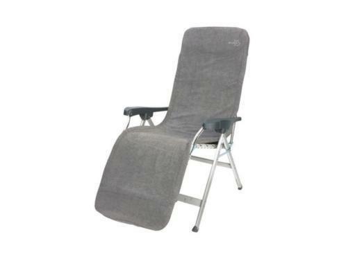 Bo Camp badstof stoelhoes gepolsterd l donker grijs, Caravans en Kamperen, Kampeeraccessoires, Nieuw