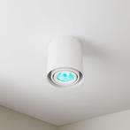 Smart LED opbouwspot rond 90x100mm Wit IP20 HUE compatible, Ophalen of Verzenden, Nieuw, Metaal of Aluminium