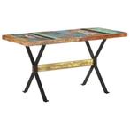 Massief Hout Eettafel 140cm | Tweedekansje | OP=OP, Huis en Inrichting, Tafels | Eettafels, IndustriÃ«le stijl, 100 tot 150 cm