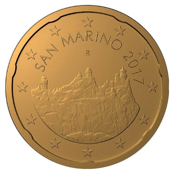 San Marino 20 Cent 2017, Postzegels en Munten, Munten | Europa | Euromunten, Verzenden